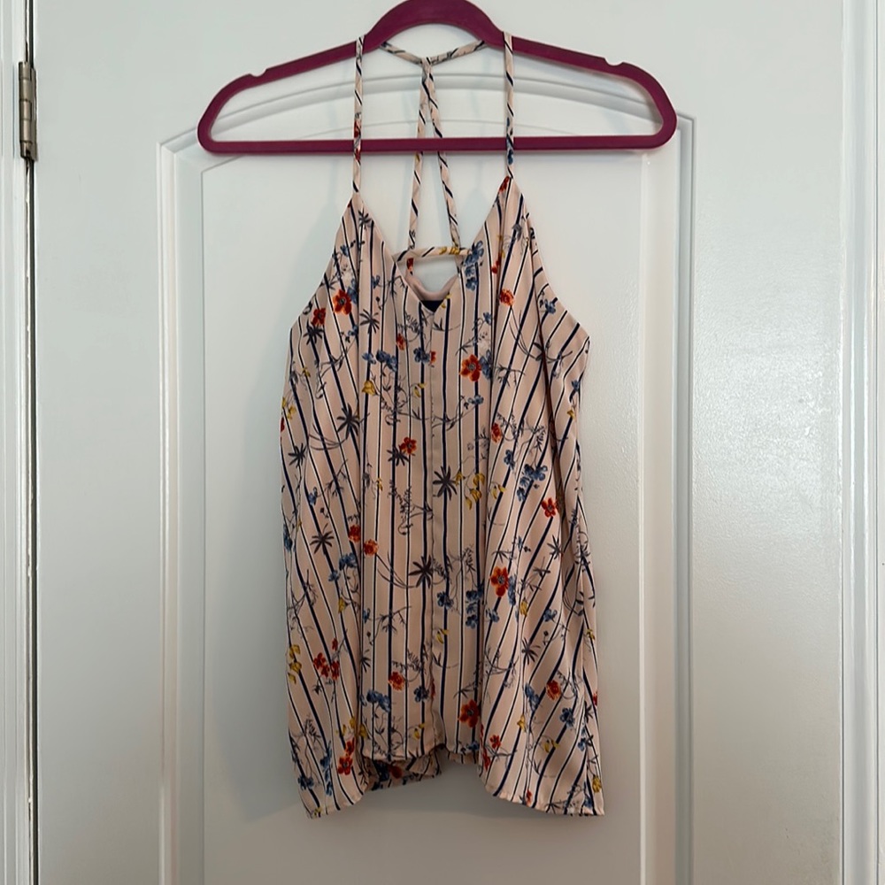 Blue Rain | Floral Tank Top